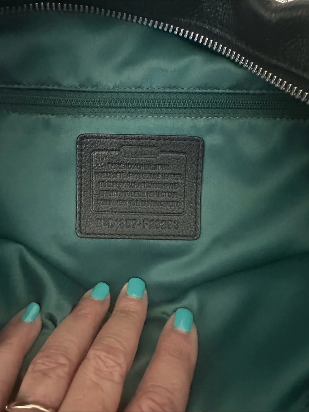 Coach Black Pebbled Leather Hobo Shoulder Bag
